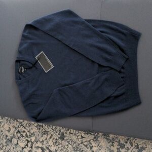 Mantovani Studio Navy Crewneck Men's Sweater